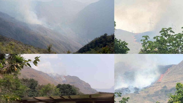 Machu Picchu Incendio