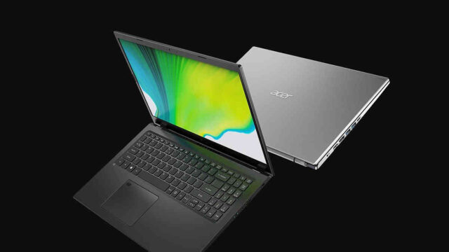 La aspire 5 viene con procesadores Intel de 11 generaciónLaptop con