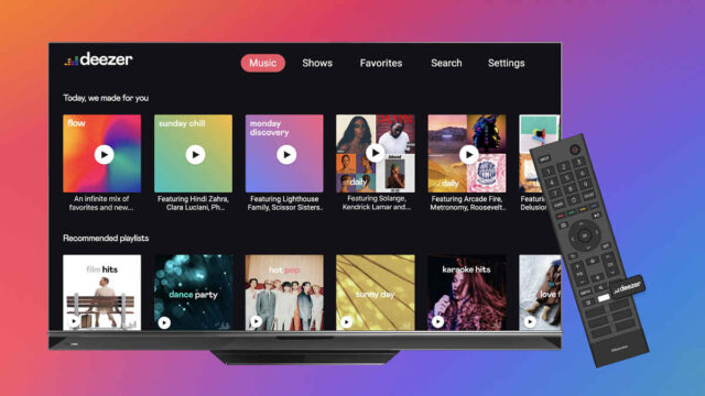 Deezer se asocia con VIDAA y Hisense para llevar música a smart TVs