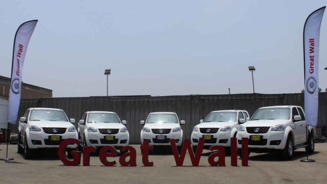 Derco entregó importante flota de pick ups de Great Wall Motors