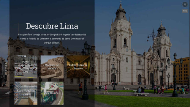 Lima está de fiesta, descúbrela con Google Earth