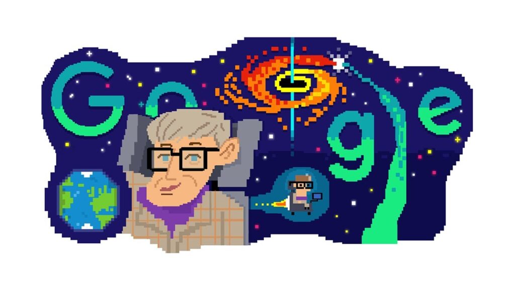 Google lanza doodle por el 80 cumpleaños de Stephen Hawking con un mensaje de esperanza