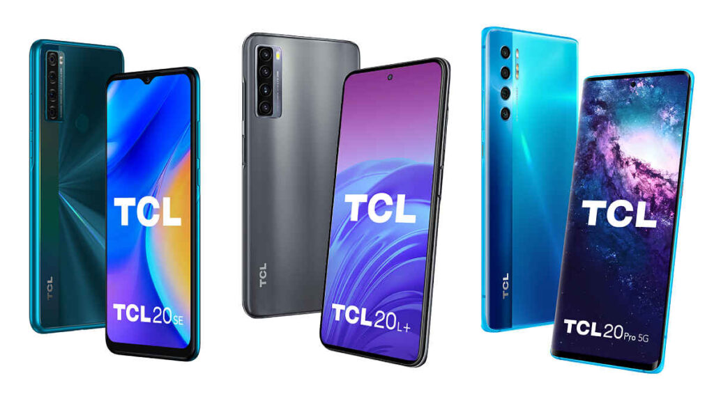 TCL trae al Perú sus tres nuevos móviles de la serie 20