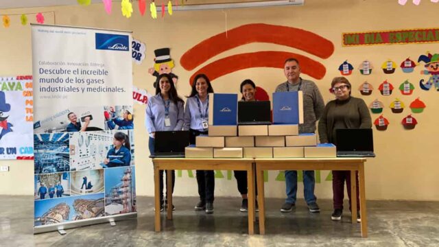 Linde Perú dona laptops en beneficio de 300 estudiantes del Callao