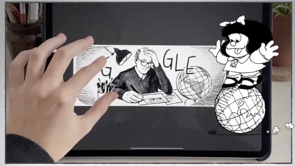 Así fue creado el doodle con el que Google rinde homenaje a los 90 años de Quino