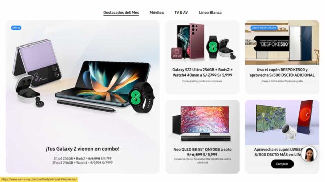 Samsung renueva su web. Aprende cómo usarla