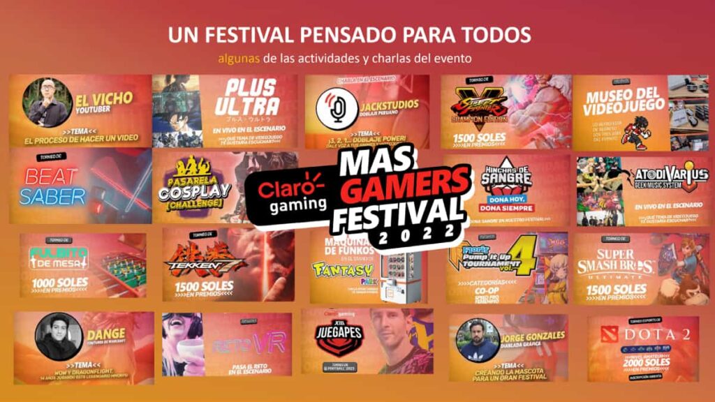 Todo lo que encontrarás en el Claro Gaming MasGamers Festival 2022