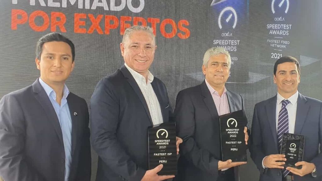 Premios Speedtest: Win es premiado por tener la red fija más rápida de Perú
