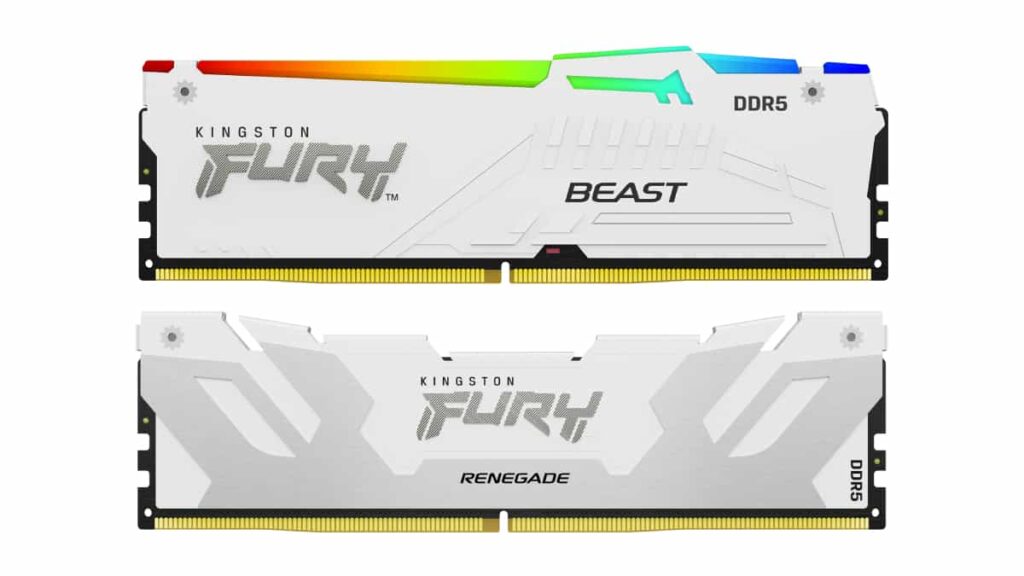 Kingston FURY DDR5 ahora llega con disipador de color blanco