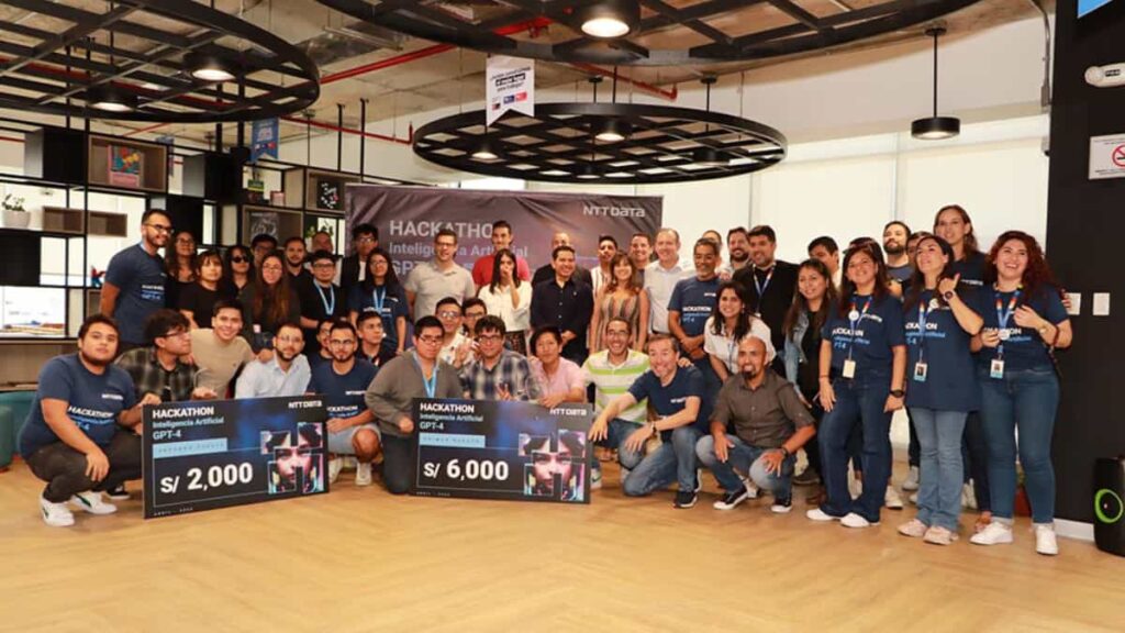 Te presentamos a los ganadores de la primera hackathon de IA GPT-4 de NTT Data