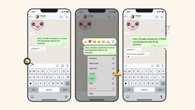 Ya puedes editar tus mensajes en WhatsApp