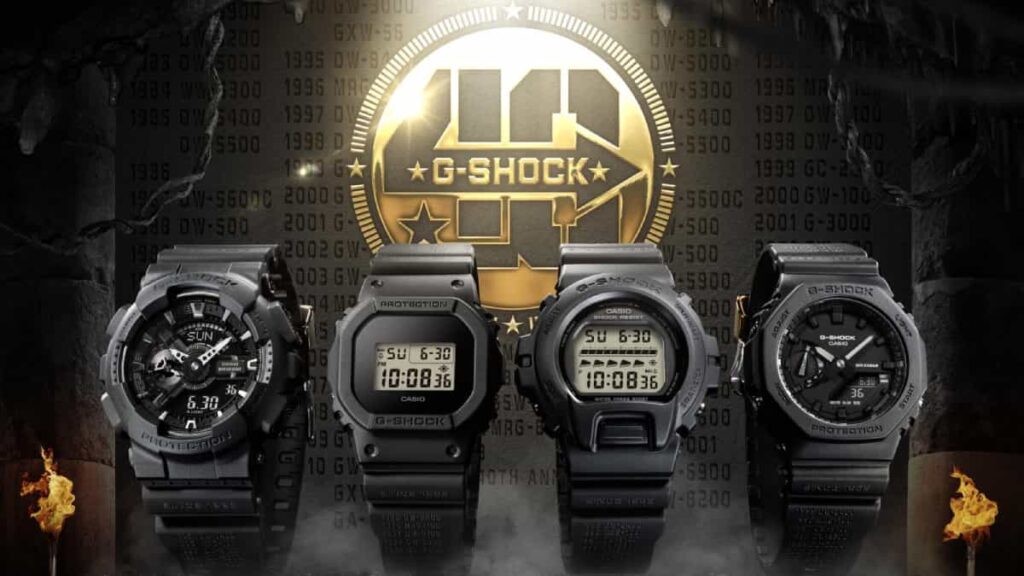 G-Shock lanza su colección de aniversario: 40th Anniversary Re-Masterpiece Black