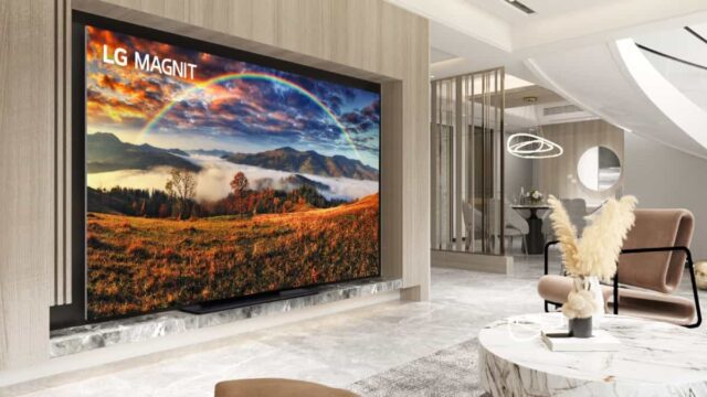 LG Magnit: LG presenta su primer televisor comercial con tecnología micro LED