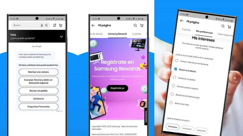 Samsung Perú presenta su nueva app "Samsung Shop"