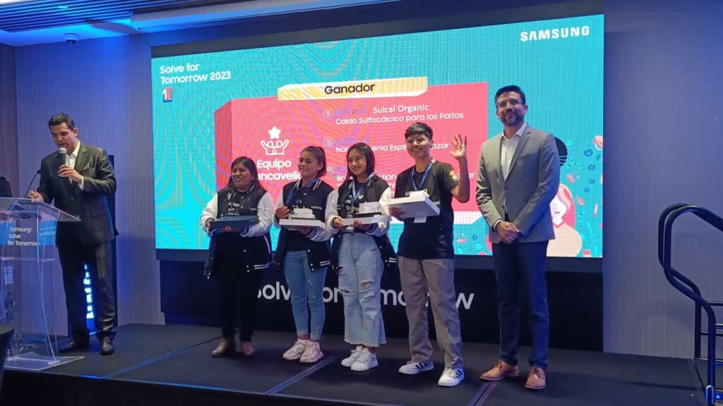 Estudiantes de Huancavelica ganan el consurso Solve for Tomorrow de Samsung