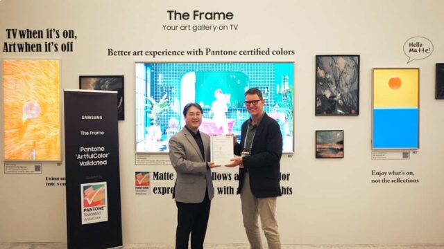 The Frame 2024 recibe la primera certificación ArtfulColor Pantone Validated por fidelidad de color