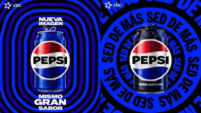cbc, la embotelladora más antigua de PepsiCo en el mundo fuera de los Estados Unidos, lanza la nueva identidad de Pepsi en 8 mercados.