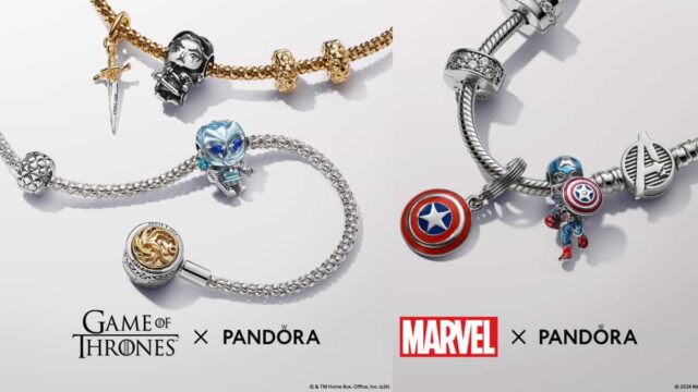 Pandora lanza colección de encantos inspirados en GOT y Marvel