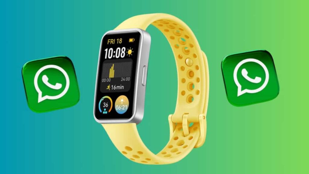 ¿Cómo contestar mensajes de WhatsApp desde la Huawei Band 9?