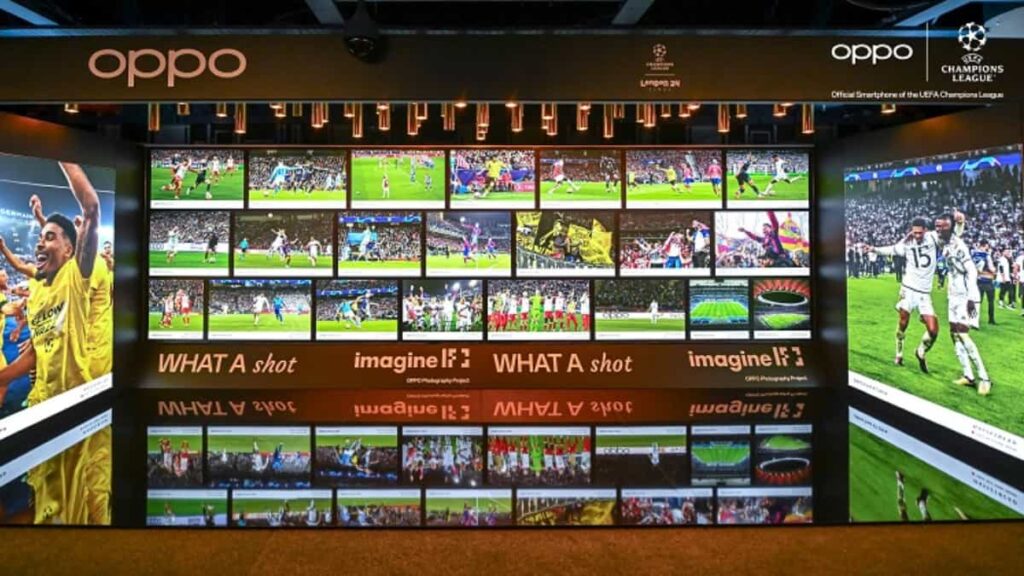 OPPO capturó momentos inolvidables de la UEFA Champions League 2024