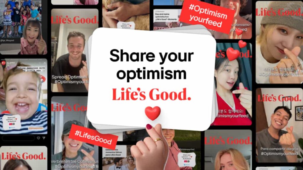 LG amplifica la influencia positiva de la campaña Life's Good con desafío en redes sociales