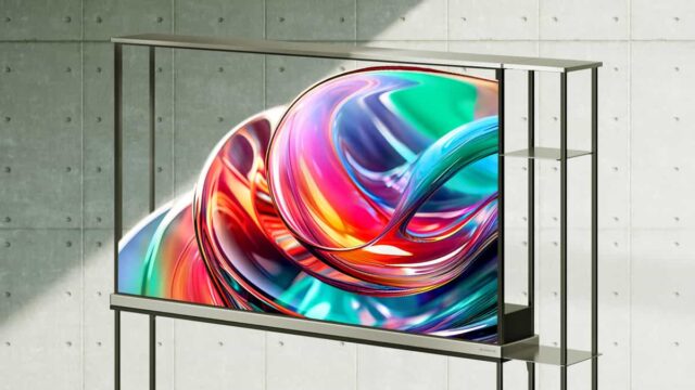 Así luce el primer televisor OLED 4K transparente e inalámbrico en el mundo