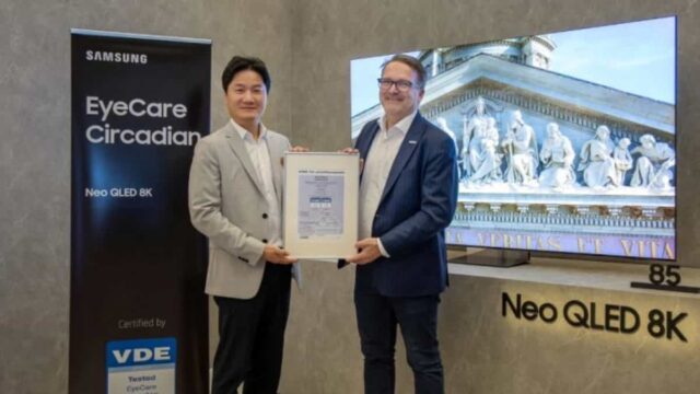 Televisores Samsung Neo QLED y Lifestyle reciben certificación EyeCare Circadian de VDE