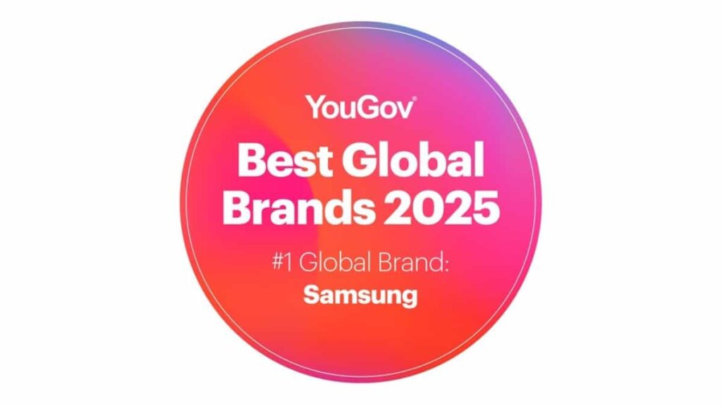 Samsung lideró ranking Best Global Brands 2025 de YouGov