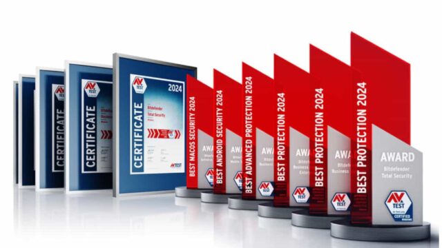 Bitdefender obtiene seis premios AV-Test Awards 2024