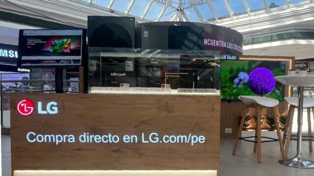 LG inaugura su primer stand de ventas eCommerce en el Jockey Plaza