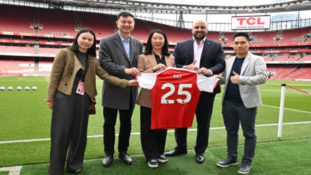 TCL y Arsenal anuncian la expansión de su alianza